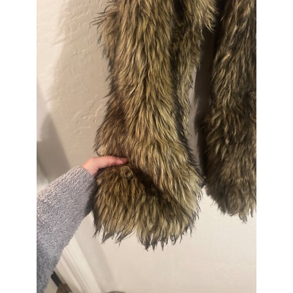 Ci Sono Penny Lane Retro 70’s Rock Faux Fur Vest - Picture 3 of 10